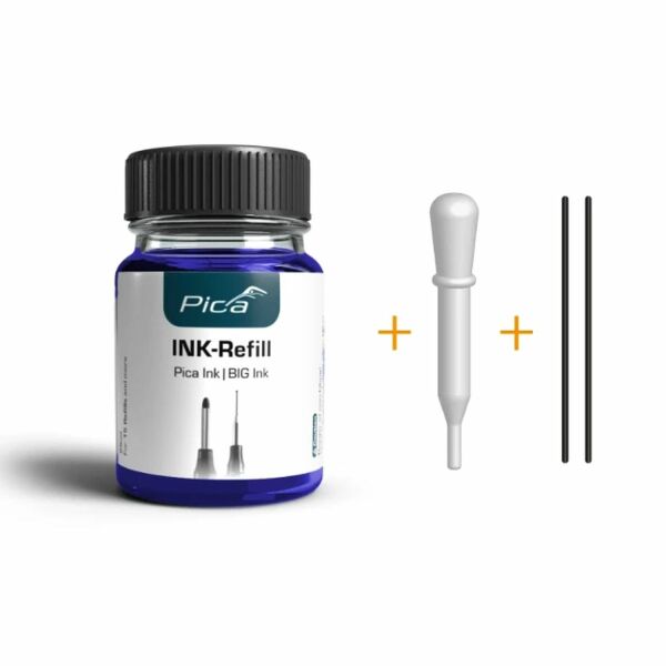 Pica 55841 Navulset Ink&BIG Ink Blauw (25ml) - Detailed view of the product