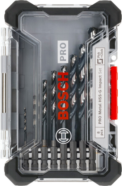 Bosch 2608577146 8-Delige Metaalborenset In Cassette - Detailed view of the product