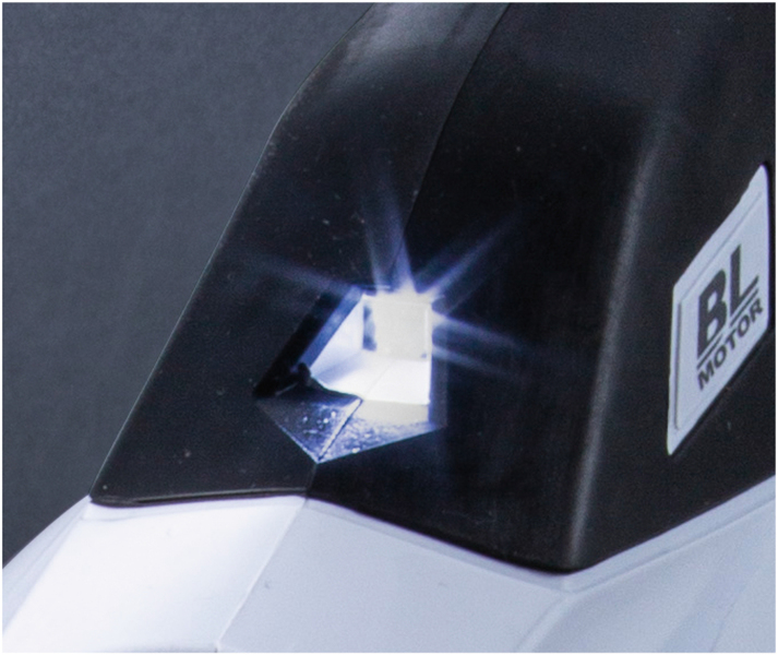 Makita CL002GD205 40V Max Steelsofzuiger (2x 2.5 Ah) - Wit - Detailed view of the product