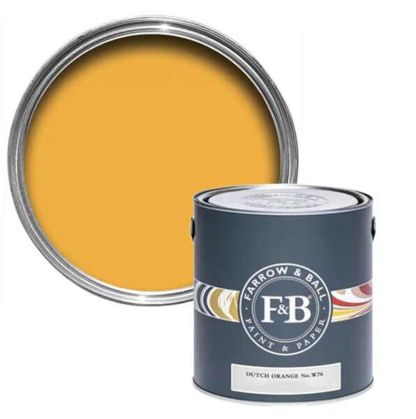 Farrow&Ball Flat Eggshell Dutch Orange No.W76 - 5L afbeelding