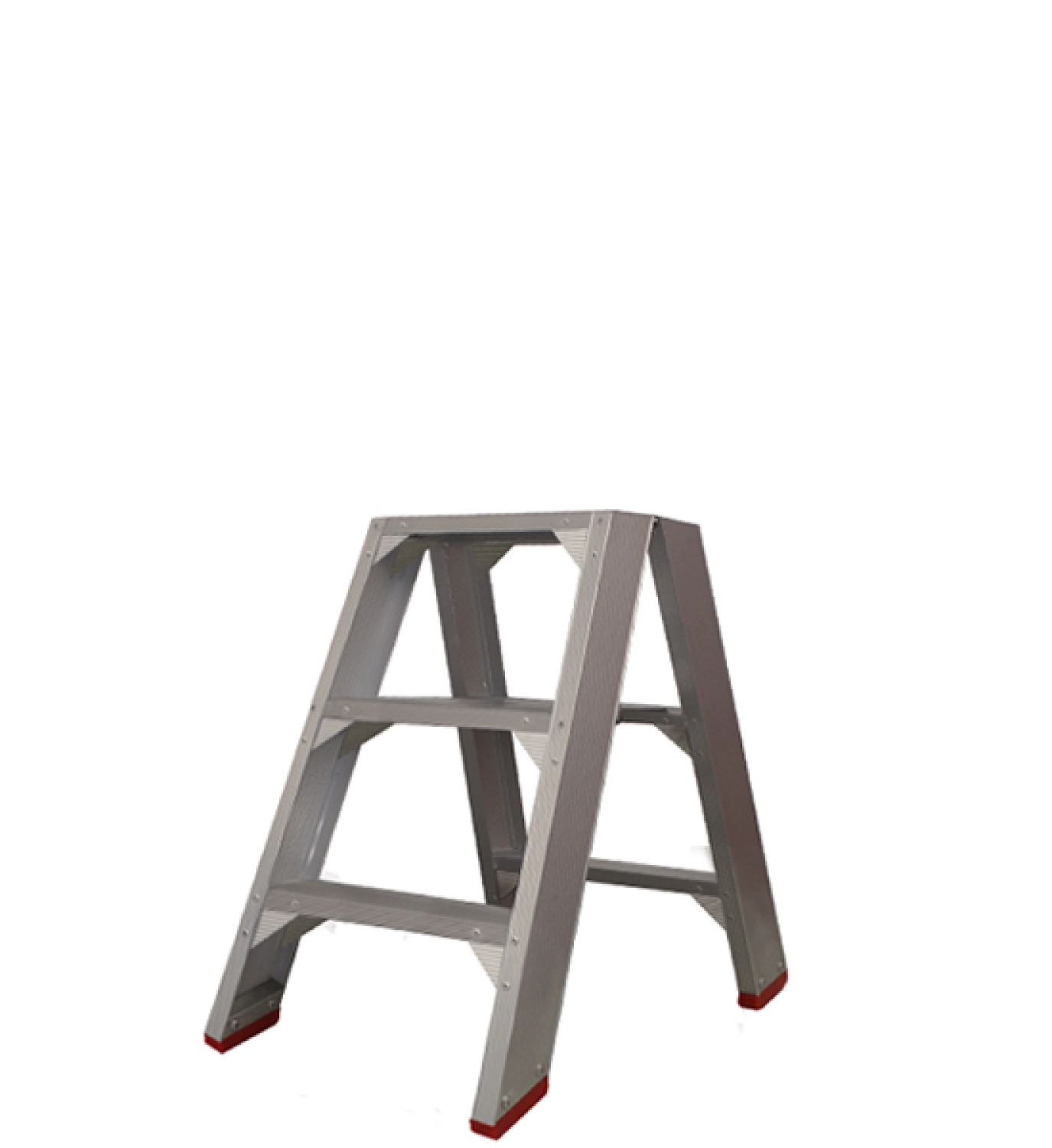 Little Jumbo 4741000203 SuperPRO Dubbele Trap - Aluminium - 2 X 3 Treden - Max. Werkhoogte 0.70 M.