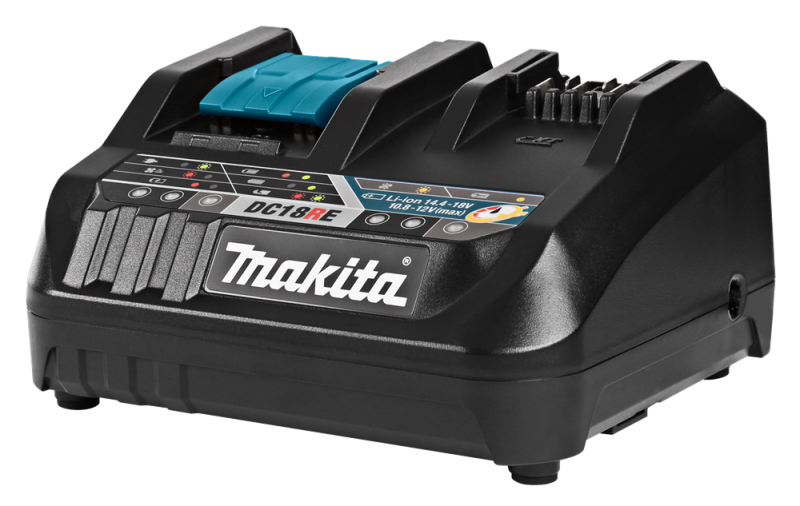 Makita DC18RE 10.8 - 14.4V - 18V Li-Ion Accu Oplader Met Actieve Koeling - Detailed view of the product