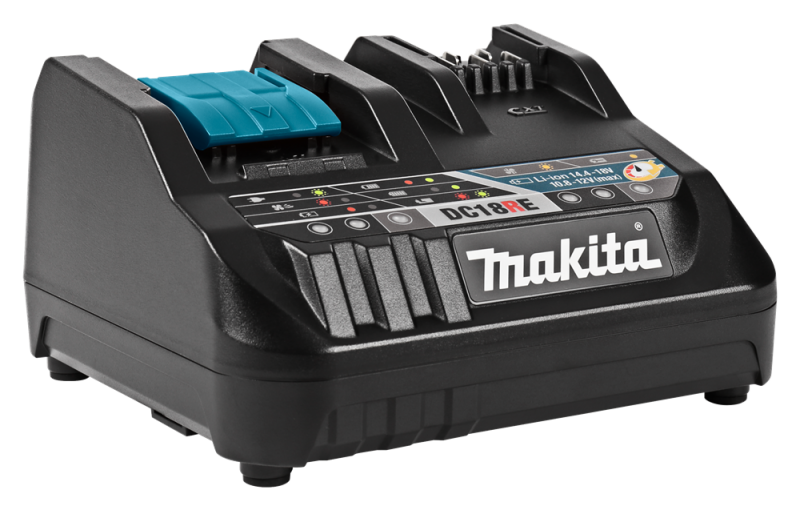 Makita DC18RE 10.8 - 14.4V - 18V Li-Ion Accu Oplader Met Actieve Koeling - Detailed view of the product