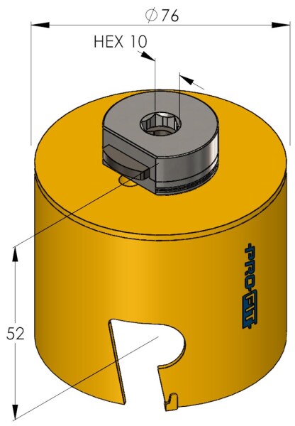 ProFit 09081076 Multi Purpose Gatzaag - 76mm - Detailed view of the product