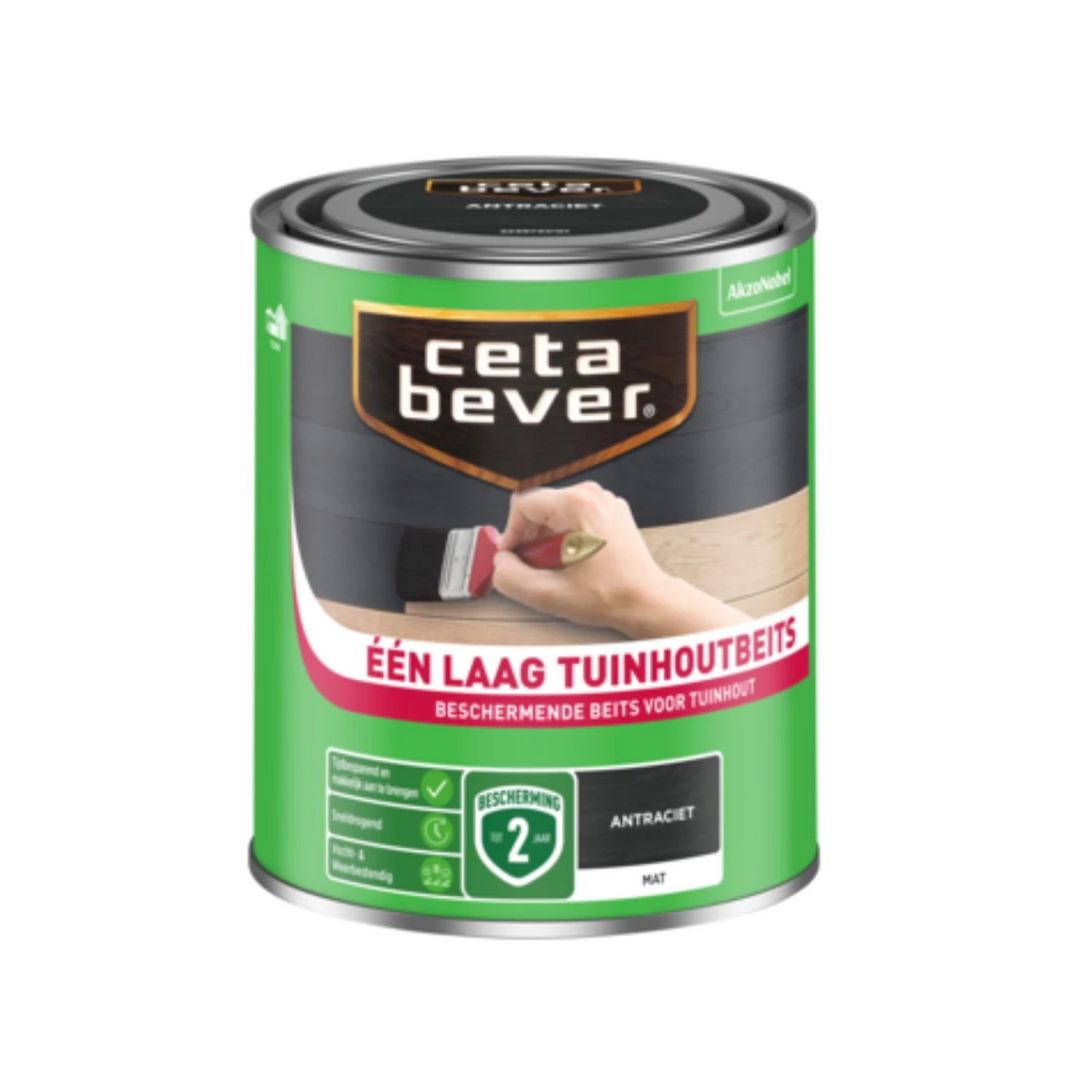 Cetabever Een Laag Tuinbeits - Antraciet - 0,75L