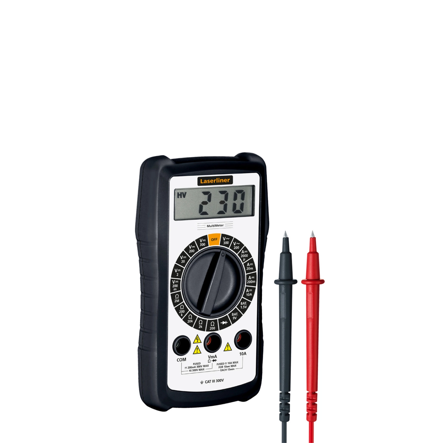 Laserliner MultiMeter Digitale Multimeter - 300V AC/DC&10A