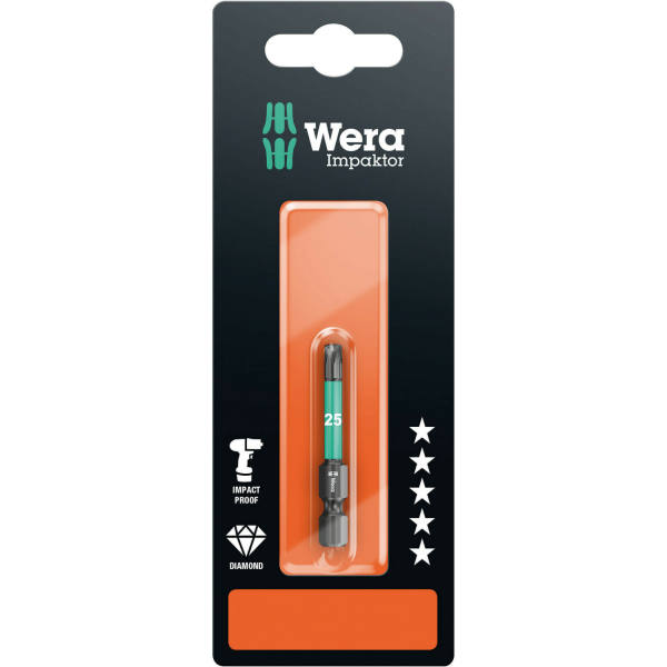 Wera 5073964001 1/4"Torx Impaktor Bit - T20 X 50mm