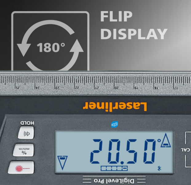 Laserliner DigiLevel Pro 100 Digitale Waterpas In Tas - Magnetisch - Bluetooth - 1000mm - Detailed view of the product