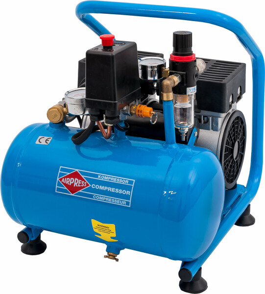 Airpress 36743 - Stille Olievrije Compressor L 6-95 8 Bar 0,6 Pk 25 L/min 6 L - Detailed view of the product