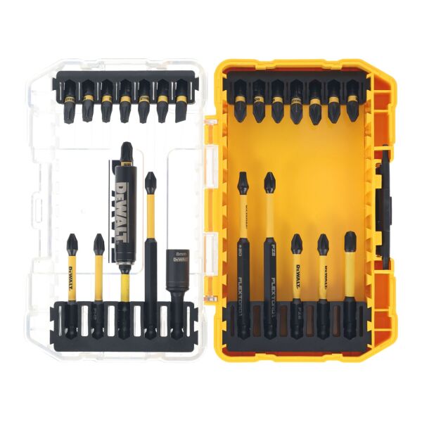 DeWALT DT70730T-QZ 25-delige Bitset In Cassette - PZ/PH/TX/SL - Detailed view of the product