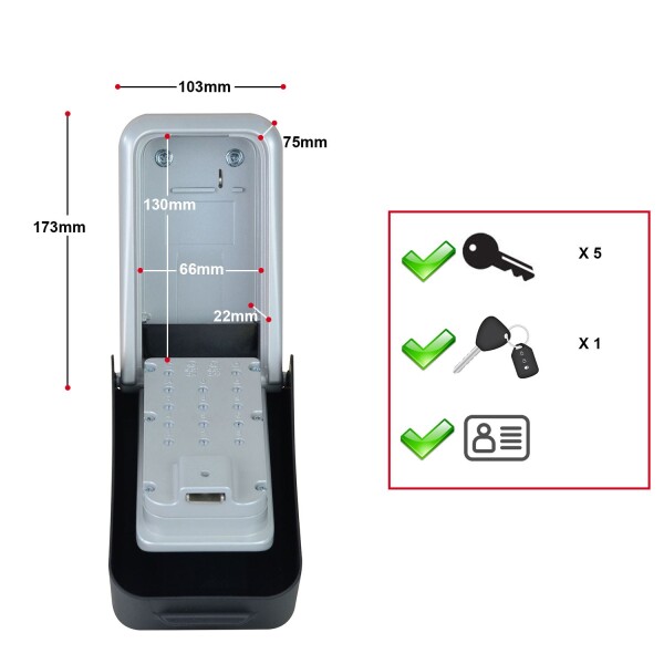 Master Lock 5426EURD Select Access® Groepsvergrendelingskast Voor Sleutels - Extra Groot - Detailed view of the product