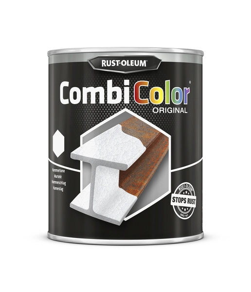 rust-oleum combicolor hamerslag wit 0.25 ltr