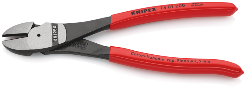 Knipex 7401200 Kracht Zijsnijtang - 200mm - Detailed view of the product