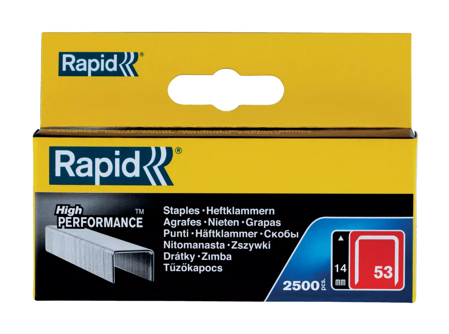 Rapid Dundraadnieten - 53/14mm - Gegalvaniseerd - 2500st