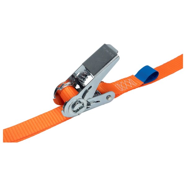 Konvox LAZE1425-0153 Spanband Eindloos Met Ratelgesp CD - 3m X 25mm - 800 DaN - Oranje - Detailed view of the product