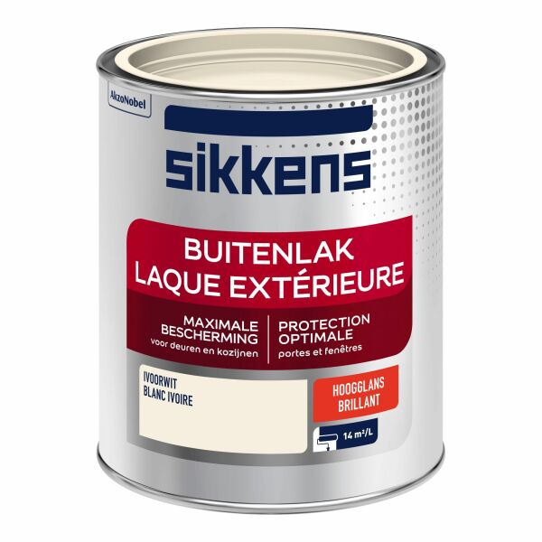 Sikkens Buitenlak Hoogglans - Ivoorwit - 0,75L