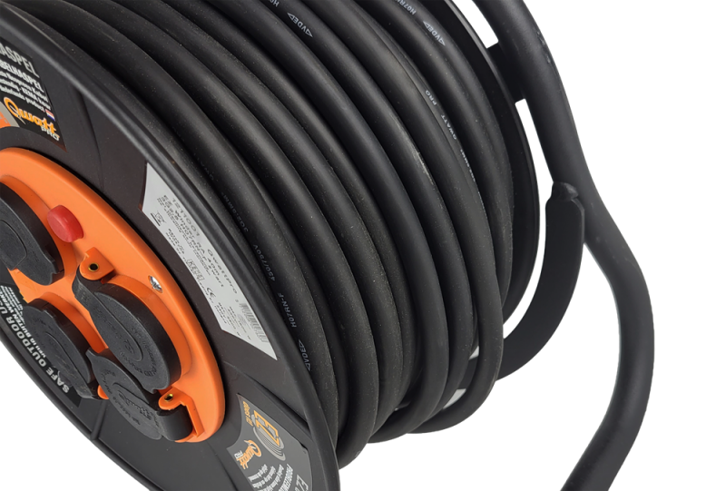 QwattPRO 1211004 EZ Winder Kabelhaspel - H07RN-F - IP44 - 25m - Detailed view of the product