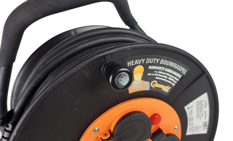 QwattPRO 1211004 EZ Winder Kabelhaspel - H07RN-F - IP44 - 25m - Detailed view of the product