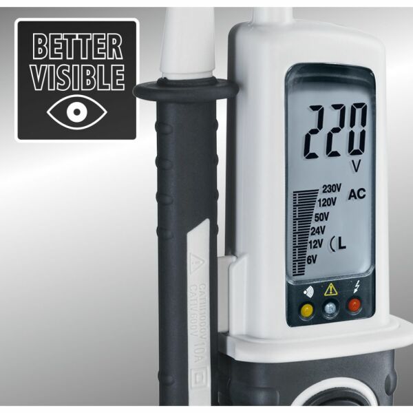 Laserliner AC-tiveMaster Digital Spanningstester Met LCD Scherm - AC/DC 6-690V - Detailed view of the product