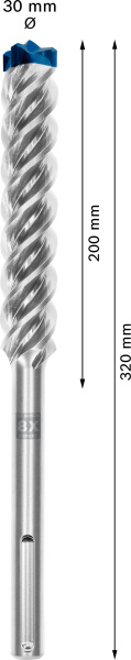 Bosch 2608900252 EXPERT Hamerboor SDS Max-8X - 30x200x320mm - Detailed view of the product