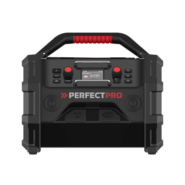 PerfectPro ROCKTAGON OCT-18V Multi Battery Bouwradio - FM RDS / DAB+ - AUX-in - Bluetooth - Detailed view of the product