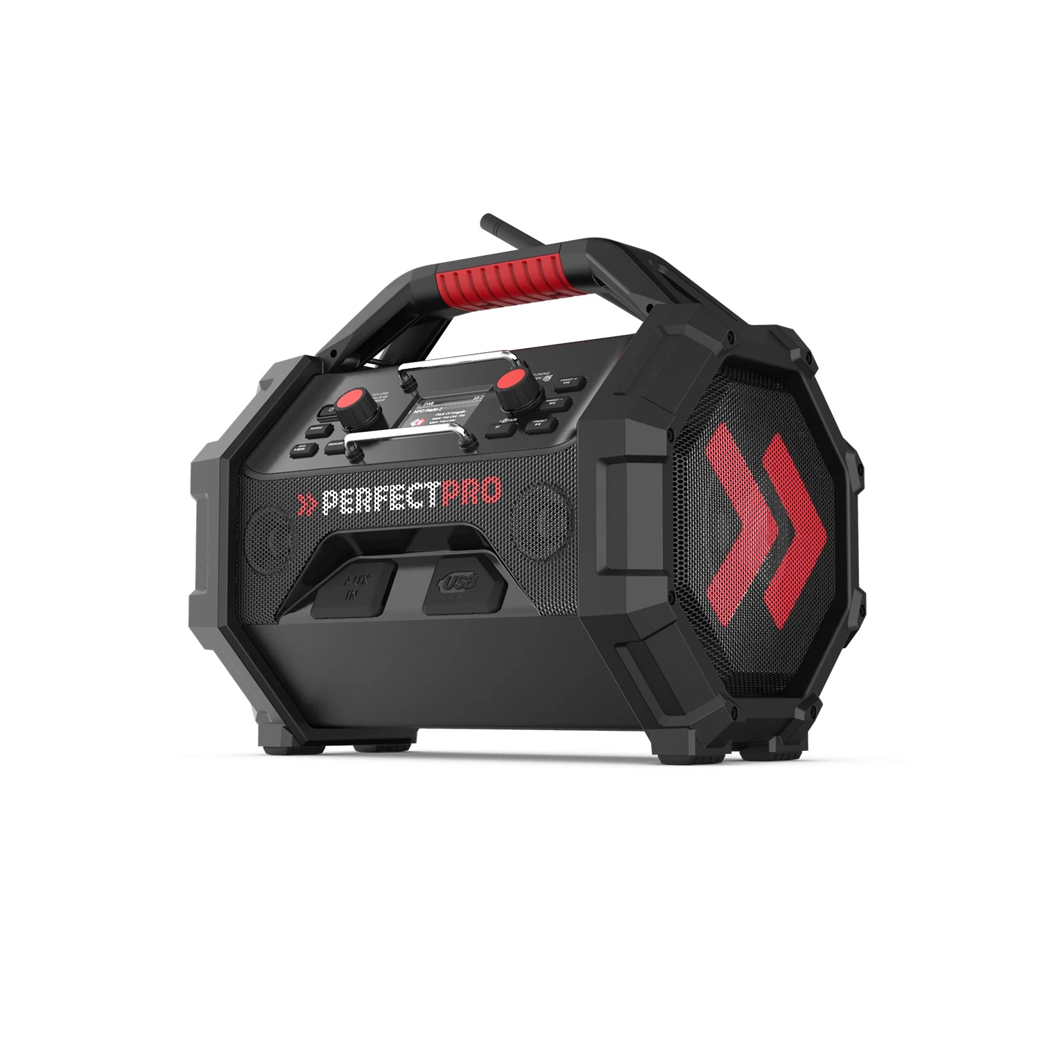 PerfectPro ROCKTAGON OCT-18V Multi Battery Bouwradio - FM RDS / DAB+ - AUX-in - Bluetooth thumbnail 3