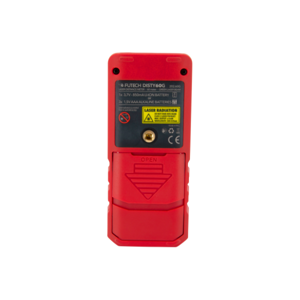 Futech Disty 60 Afstandsmeter - 60m - Groen - IP54 - Detailed view of the product