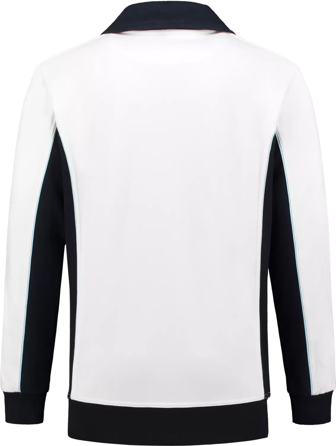 Workman 2701 Zipper Sweater - Wit / Navy - S thumbnail 2