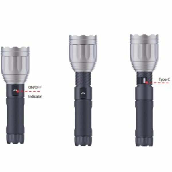 TAB Professional Lighting TAB2424 Li-ion Accu LED Zaklamp - 18W - 50-1100Lm - IP65 - Detailed view of the product