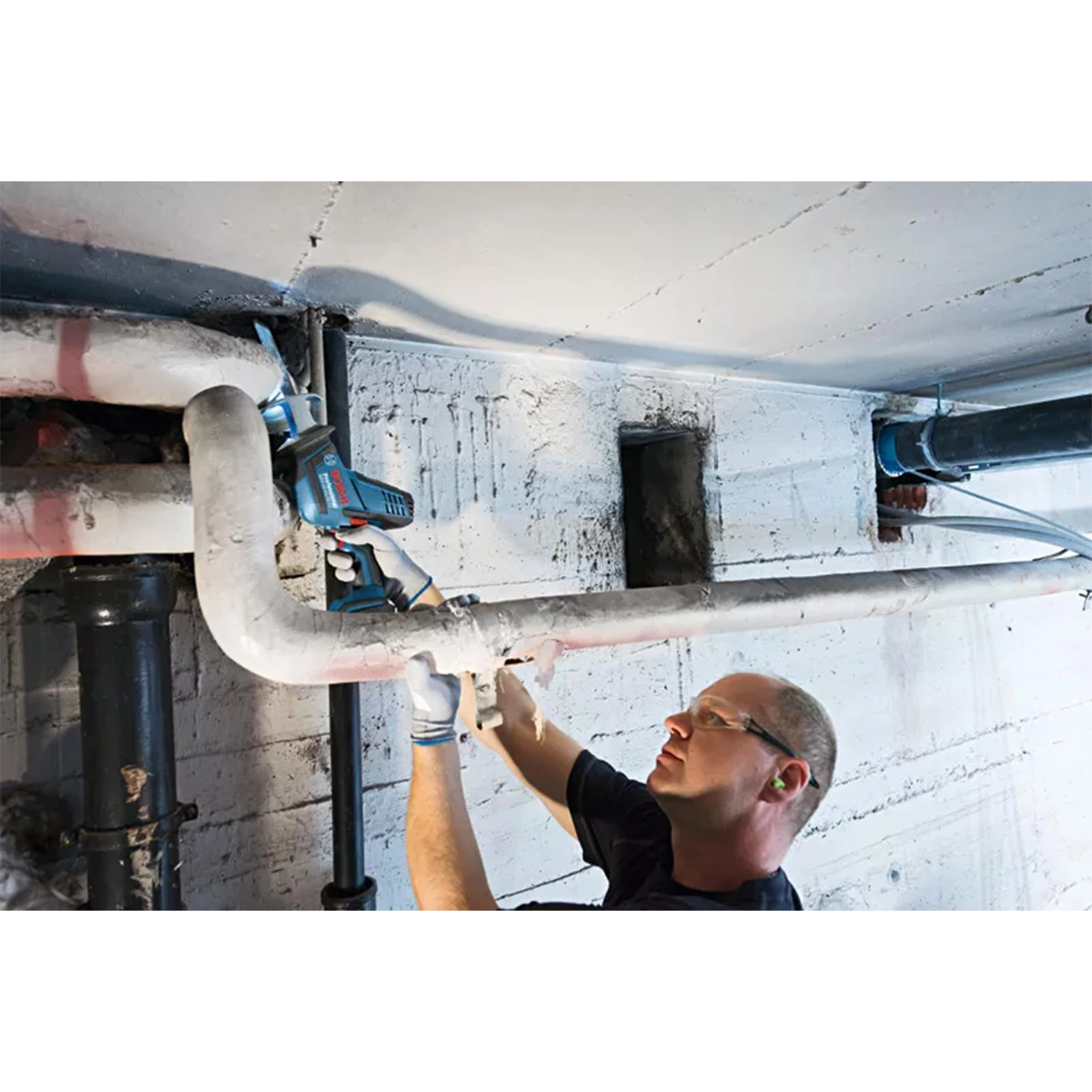 Bosch GSA 18 V-LI C 18V Li-Ion Accu Reciprozaag Set (2x 5.0Ah Accu) In L-Boxx - Snelwissel thumbnail 3