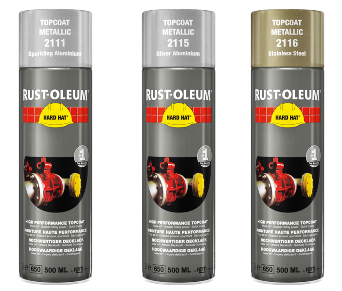 Rust-Oleum Hard Hat 2116 - Roestvrijstaal - 0,5L - Detailed view of the product