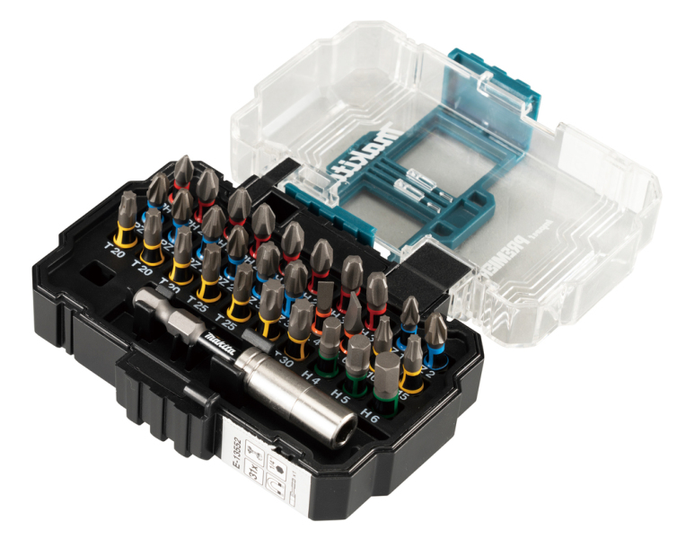 Makita E-13552 Slagschroefbitset - 31-delig - Detailed view of the product