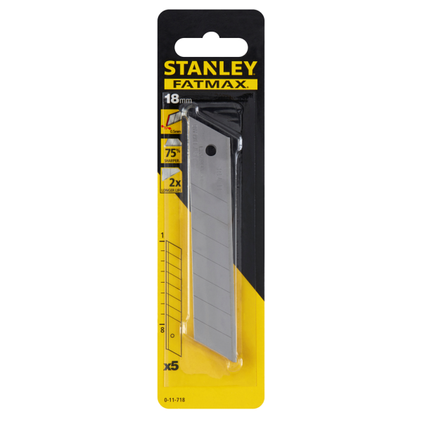 Stanley FatMax 0-11-718 Afbreekmes - Staal - 18mm (5st) - Detailed view of the product