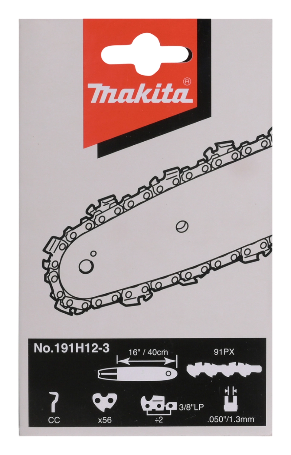 Makita Accessoires Ketting 092 "rnd" 3/8x1,3 S56 400MM - 191H12-3