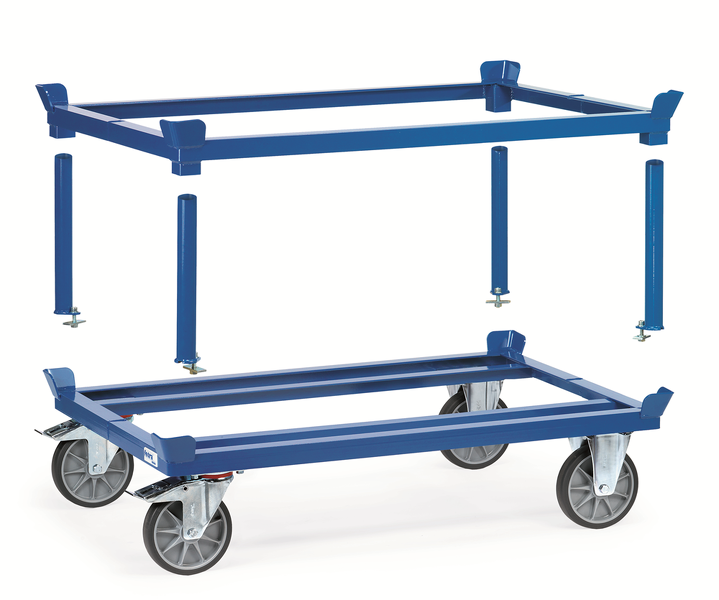 Fetra 22801 Transport Trolley Met TPE Wielen - 1210x810mm - Detailed view of the product
