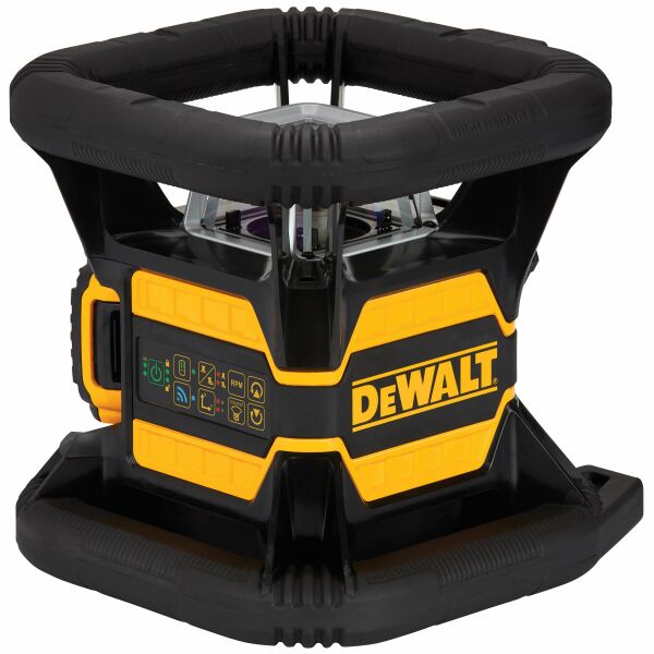 DeWALT DCE080D1GS 18V Rotatie Laser Set Incl. Ontvanger In Koffer - Groen - 30m - IP67 - Detailed view of the product
