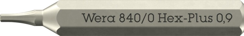 Wera 05058108001 840/0 Hex Plus Micro Bit - 0,9 X 30 Mm