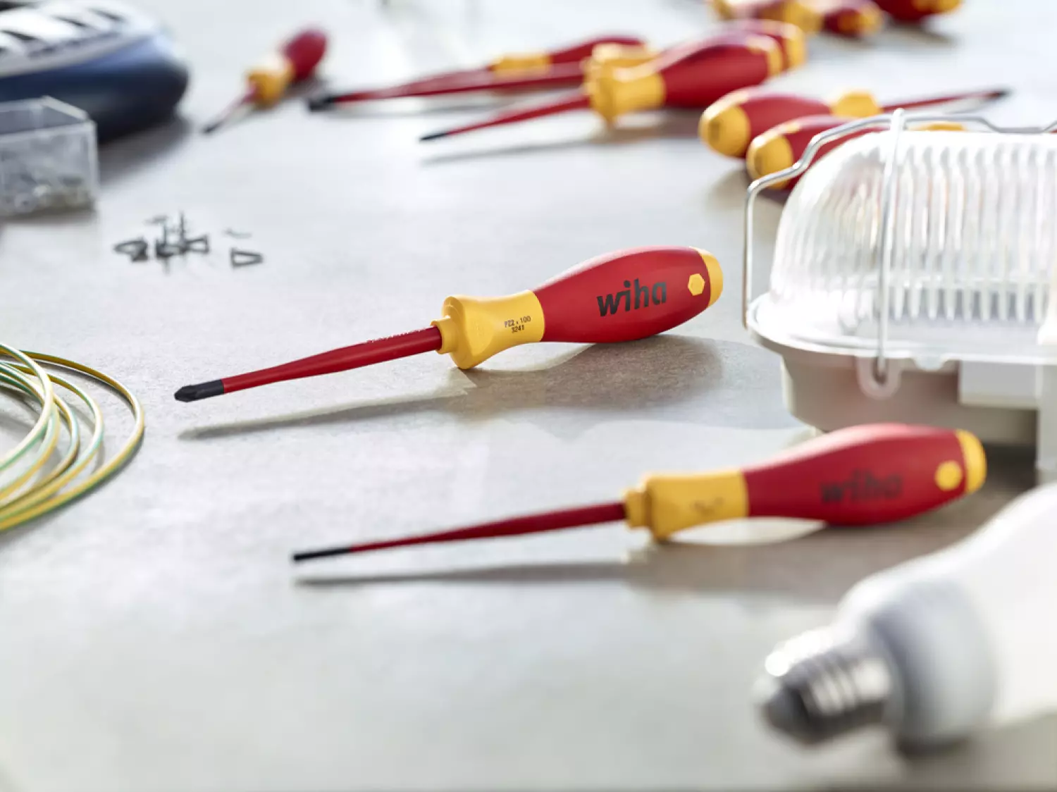 Wiha 3201 K6 01 6-delige SoftFinish SlimFix VDE Schroevendraaierset - Sleuf/Philips/Pozidrive thumbnail 3