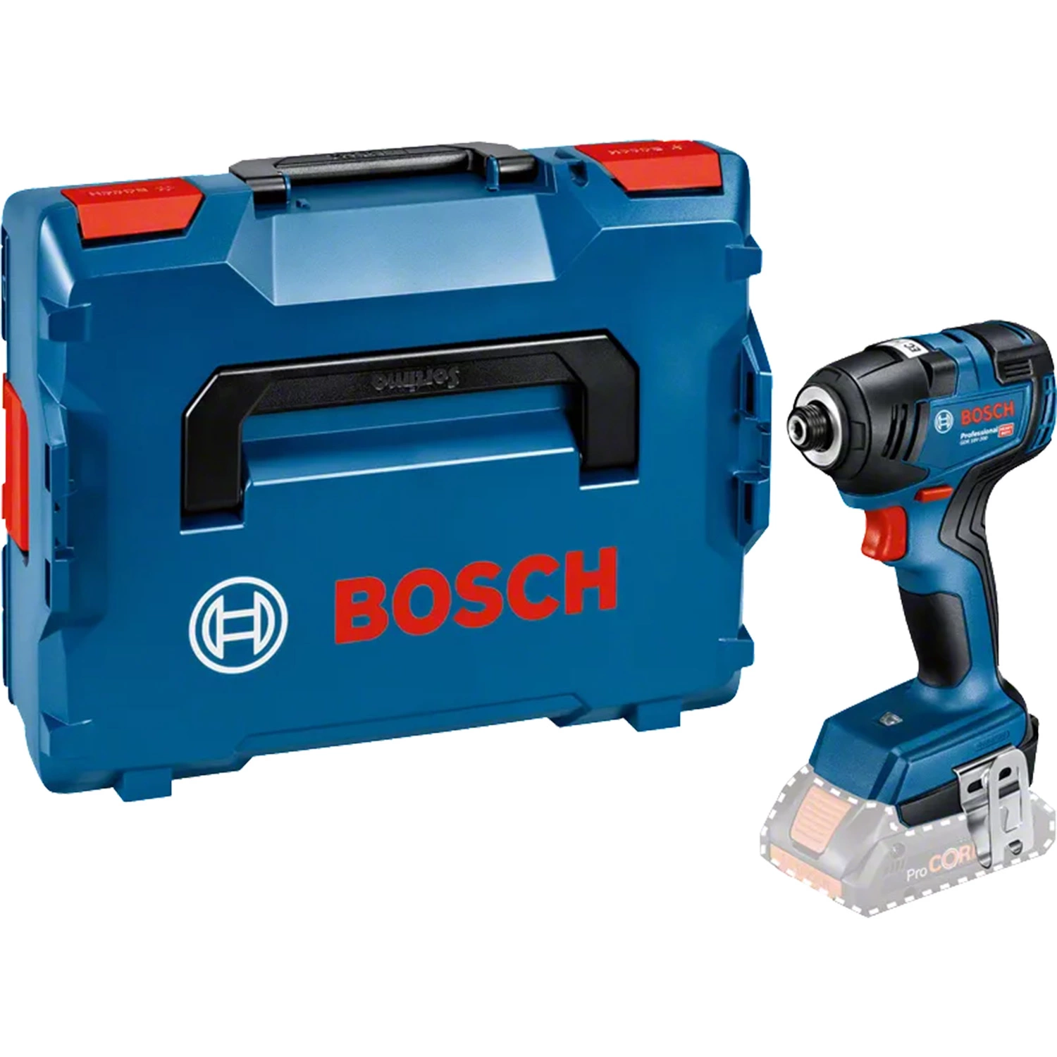 Bosch GDR 18V-200 18V Li-Ion Accu Slagschroevendraaier Body In L-Boxx - 200Nm - Koolborstelloos