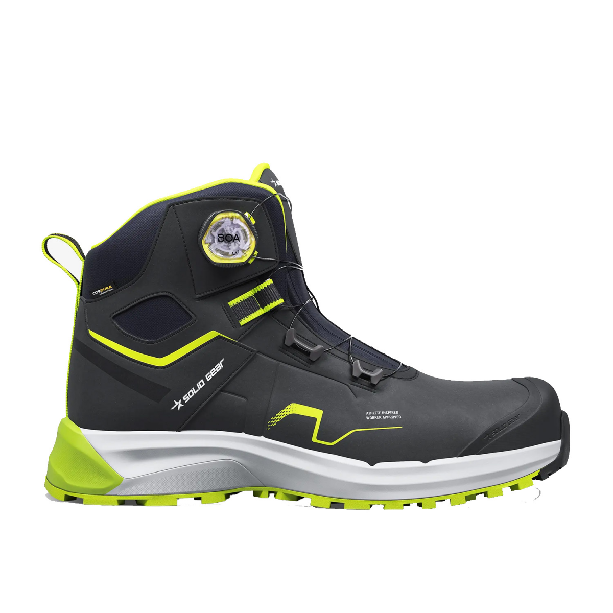 Solid Gear SG80205 Sonar 3 Werkschoen - Zwart/Groen - Hoog