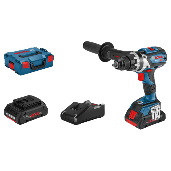 Bosch GSR 18V-110 C SOLO 18V Li-Ion accu boor-/schroefmachine set (2x 4.0Ah accu) in L-Boxx - koolborstelloos