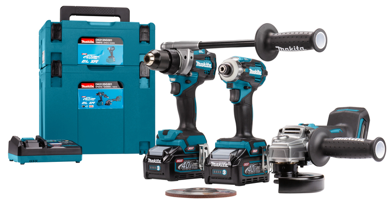 Makita DK0125G301 XGT 40V Max Li-Ion 3-delige Accu Combiset (2x 4,0Ah) In Mbox - Koolborstelloos EAN: 88381723671