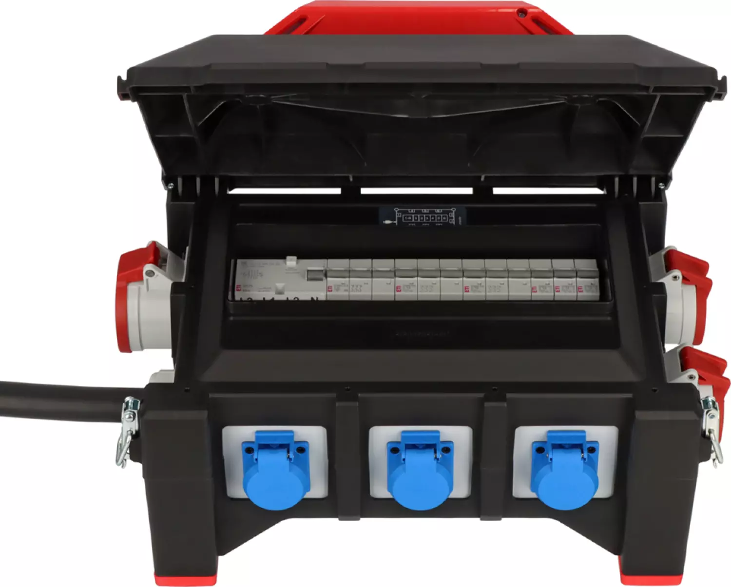 Brennenstuhl Professional BSV 5-63A Rubber Stroomverdeler - H07RN-F 5G16,0 1xCEE32A+2x16A, 6x230V - 2m thumbnail 3