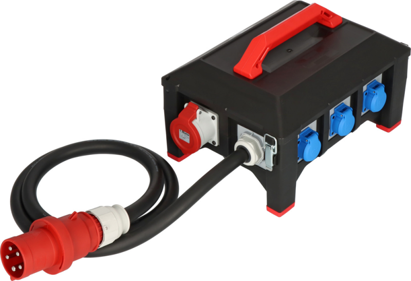 Brennenstuhl Professional BSV 5-63A Rubber Stroomverdeler - H07RN-F 5G16,0 1xCEE32A+2x16A, 6x230V - 2m - Detailed view of the product