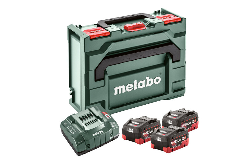 Metabo 685069000 18V Accu Starterset (3x 5.5Ah LiHD Accu) + Oplader In MetaBox