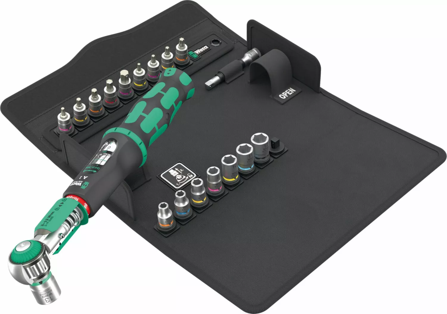 Wera 05136073001 19-delig Safe-Torque A 1 SHK Set 1, 1/4"Vierkant, 2-12 Nm Gereedschapset