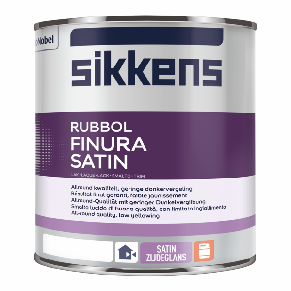 Sikkens Rubbol Finura Satin - Op Kleur Gemengd - 1L