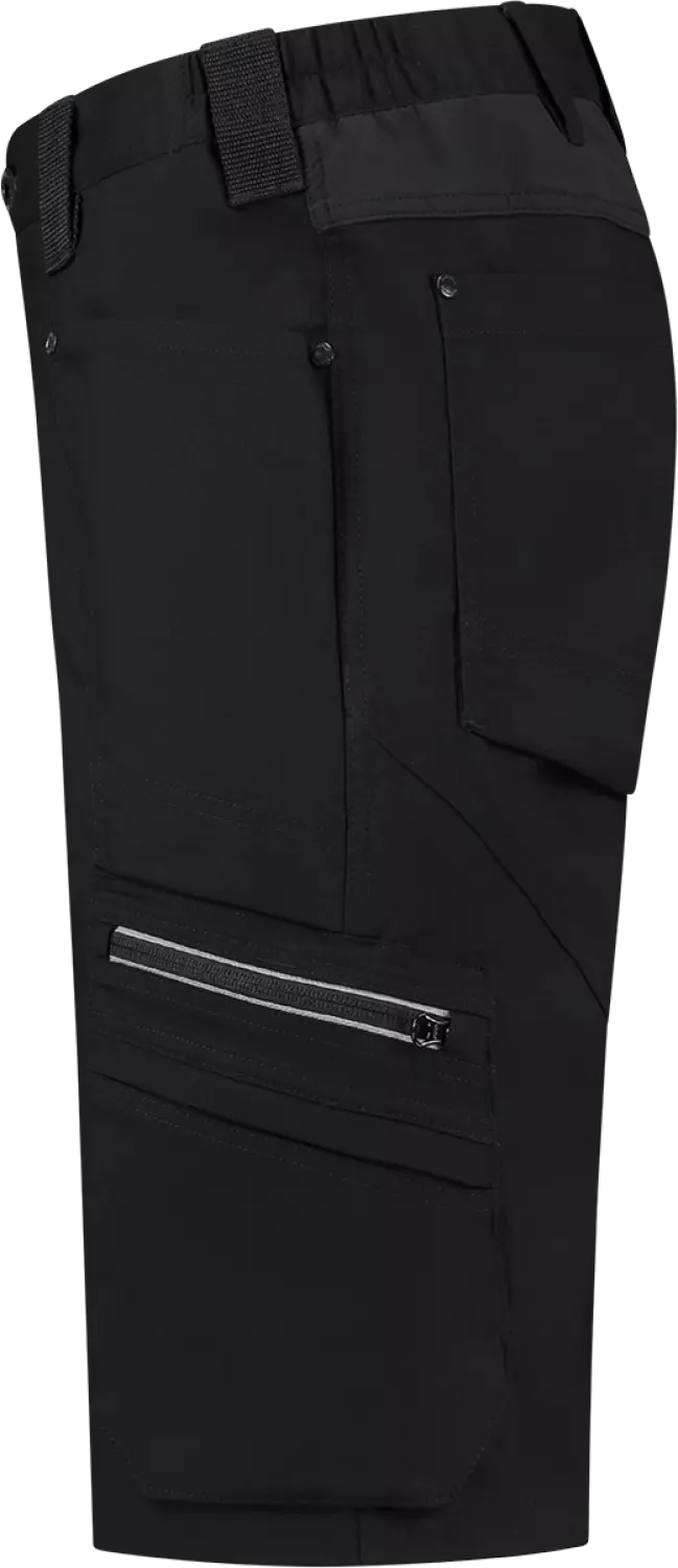 Workman 9063 STRETCH Bermuda Werkbroek P2S - Zwart - Maat 52 (36/34) thumbnail 3