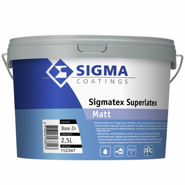 sigma sigmatex superlatex matt wit 2.5 ltr