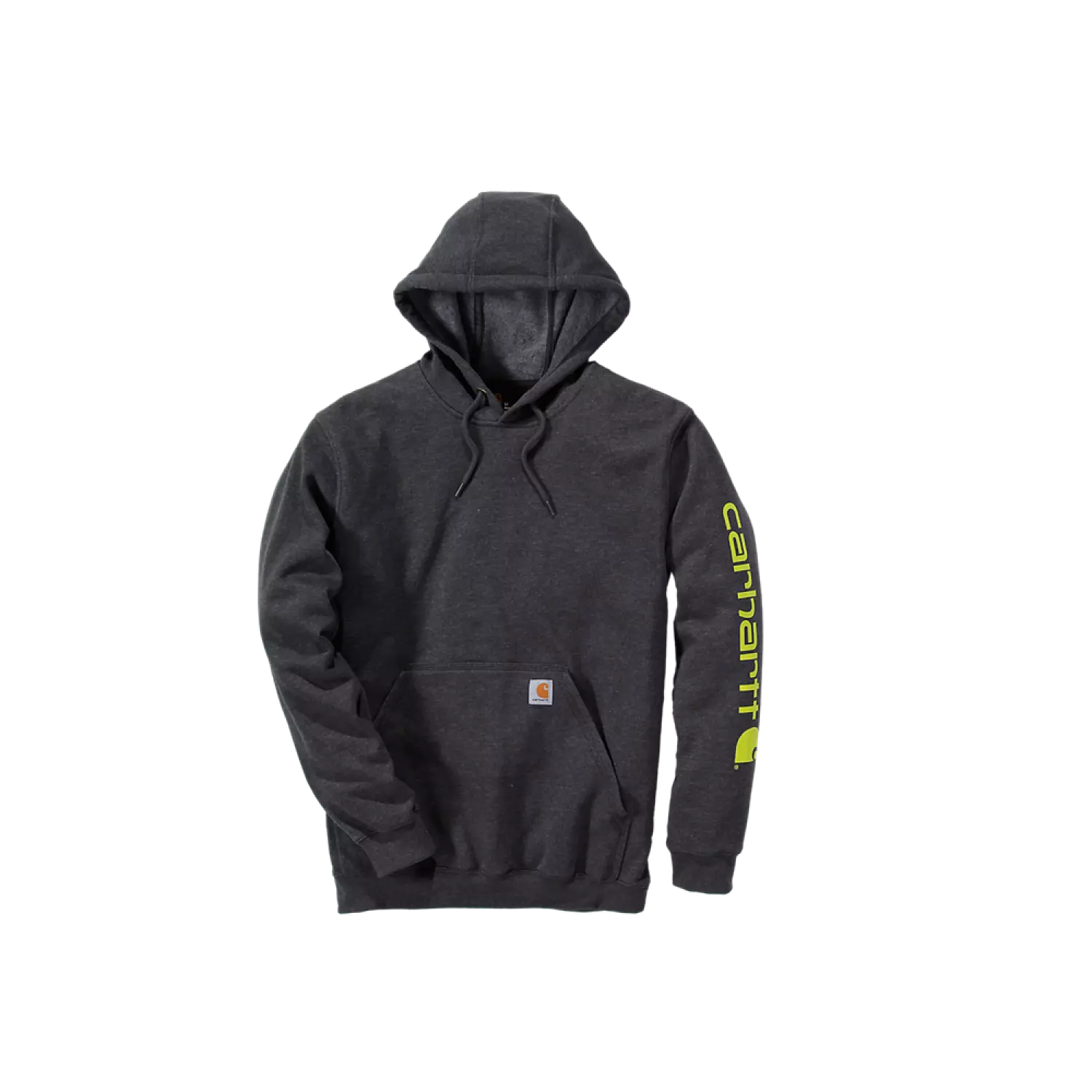 Carhartt Sleeve Logo Hooded Sweatshirt Carbon Heather - L